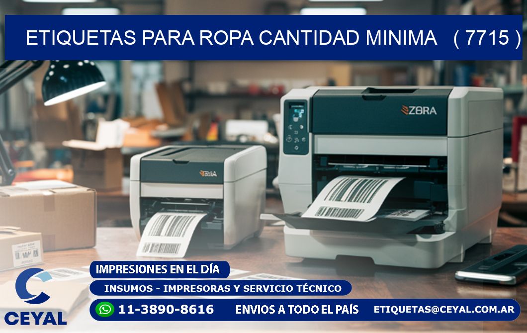ETIQUETAS PARA ROPA CANTIDAD MINIMA   ( 7715 )