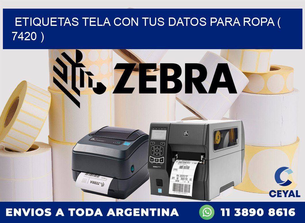 ETIQUETAS TELA CON TUS DATOS PARA ROPA ( 7420 )