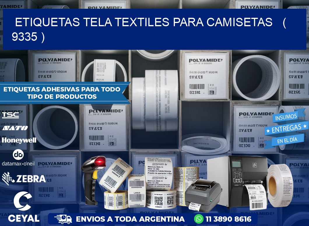 ETIQUETAS TELA TEXTILES PARA CAMISETAS   ( 9335 )