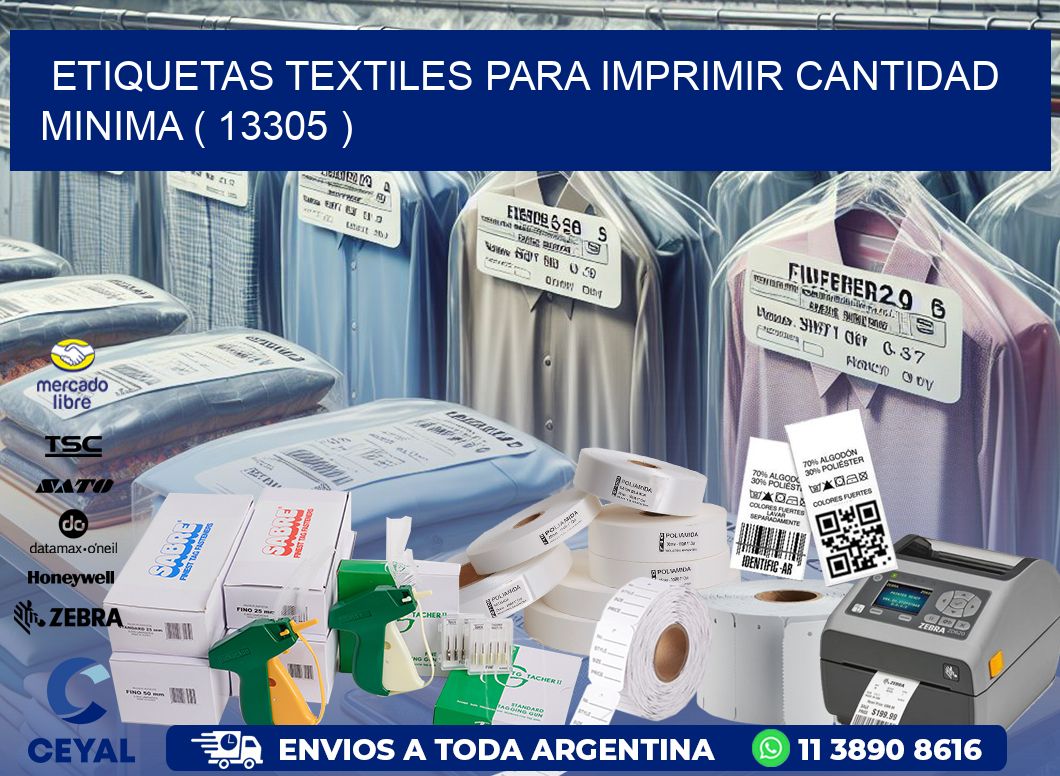 ETIQUETAS TEXTILES PARA IMPRIMIR CANTIDAD MINIMA ( 13305 )