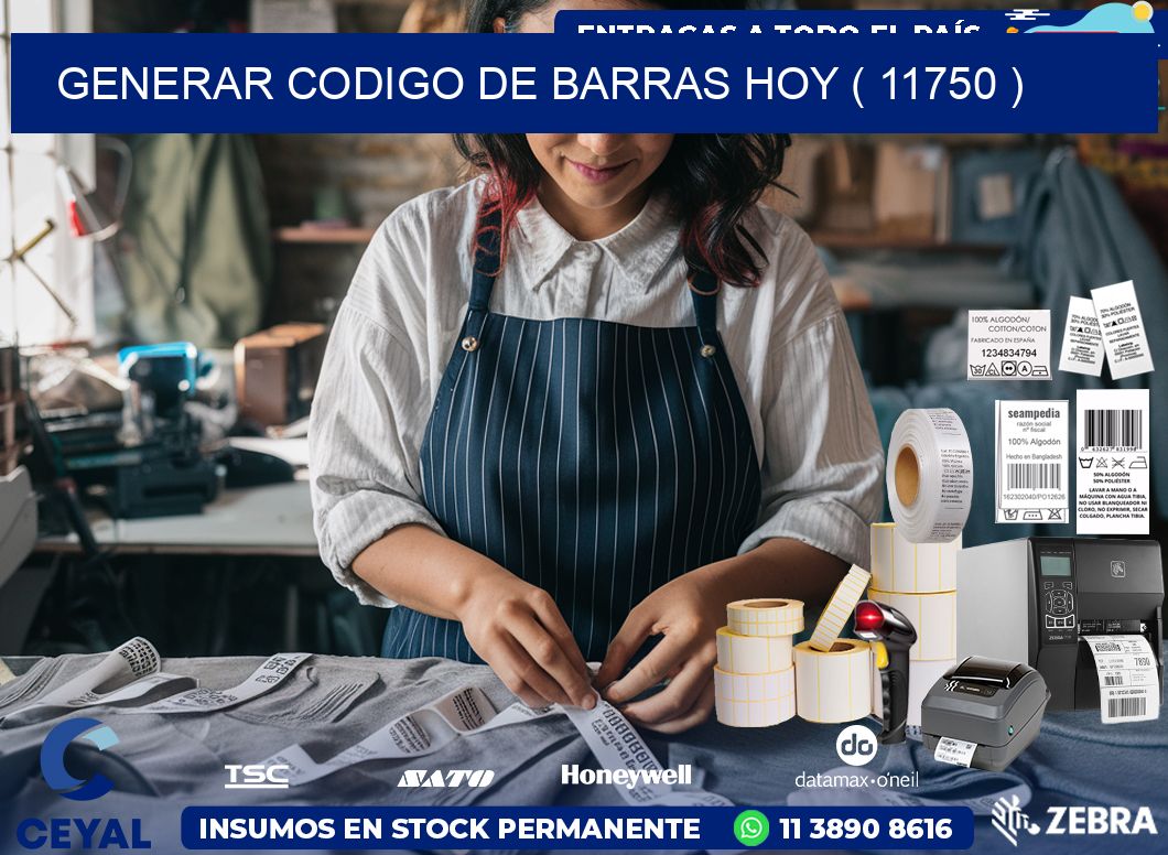GENERAR CODIGO DE BARRAS HOY ( 11750 )