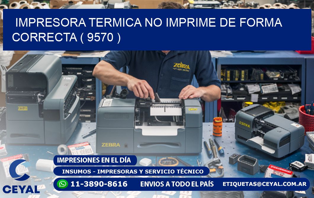 IMPRESORA TERMICA NO IMPRIME DE FORMA CORRECTA ( 9570 )