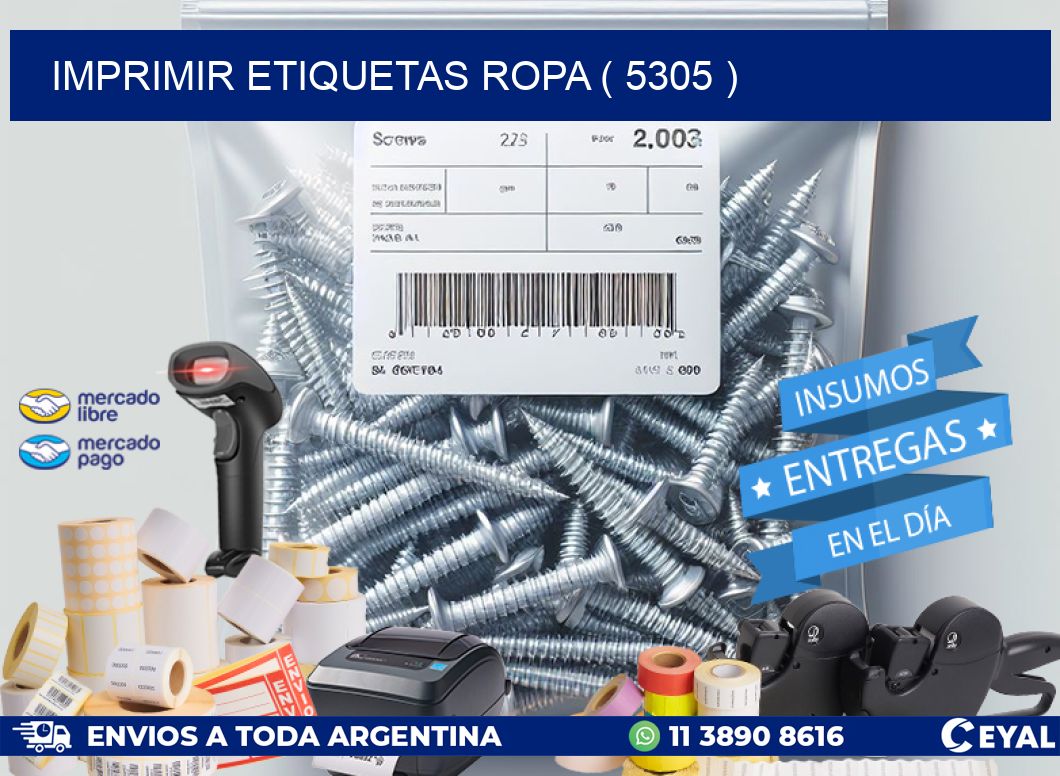 IMPRIMIR ETIQUETAS ROPA ( 5305 )