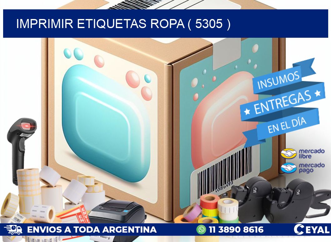 IMPRIMIR ETIQUETAS ROPA ( 5305 )