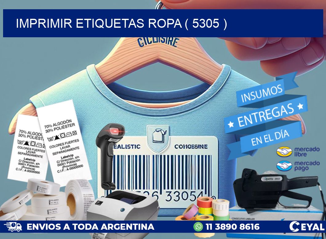 IMPRIMIR ETIQUETAS ROPA ( 5305 )