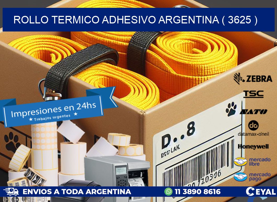 ROLLO TERMICO ADHESIVO ARGENTINA ( 3625 )