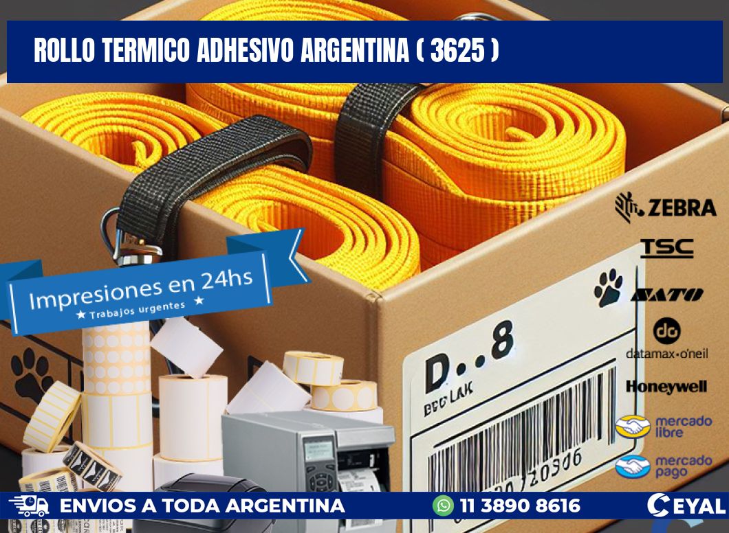 ROLLO TERMICO ADHESIVO ARGENTINA ( 3625 )