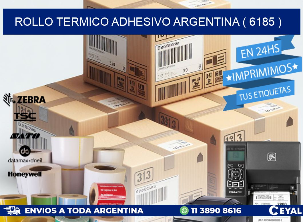 ROLLO TERMICO ADHESIVO ARGENTINA ( 6185 )