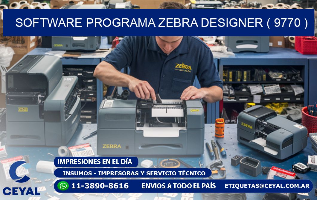 SOFTWARE PROGRAMA ZEBRA DESIGNER ( 9770 )