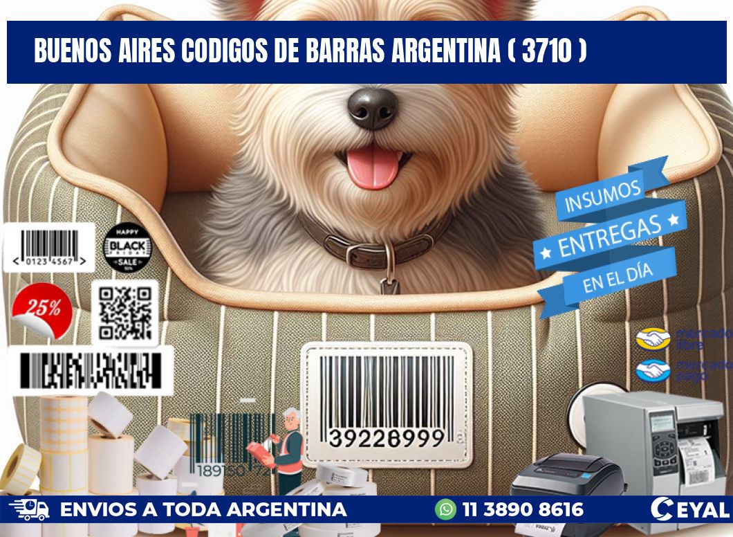 buenos aires codigos de barras argentina ( 3710 )