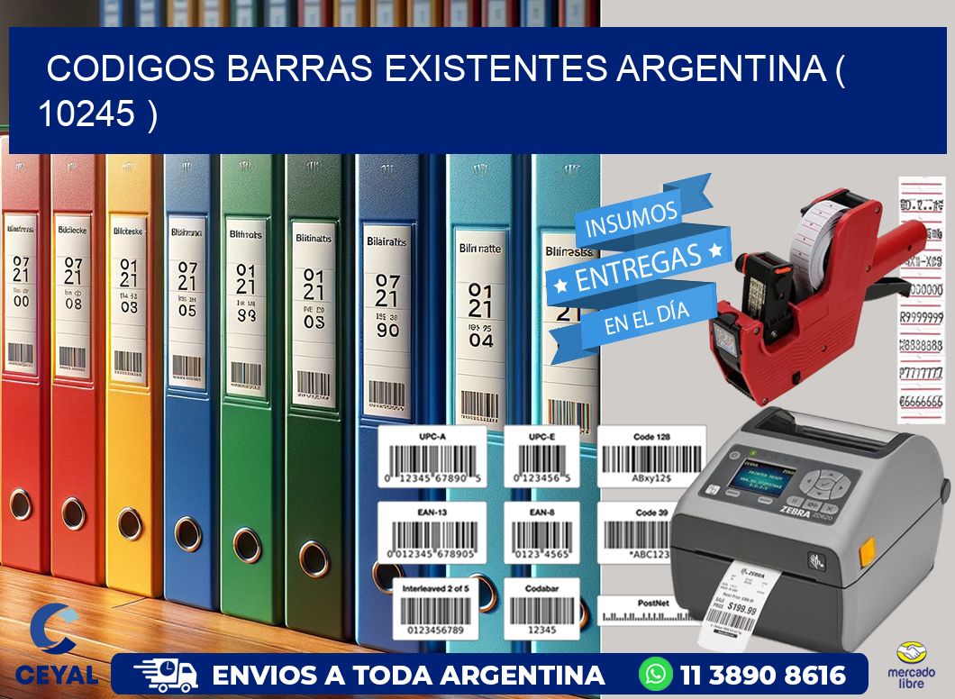 codigos barras existentes argentina ( 10245 )