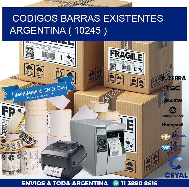 codigos barras existentes argentina ( 10245 )