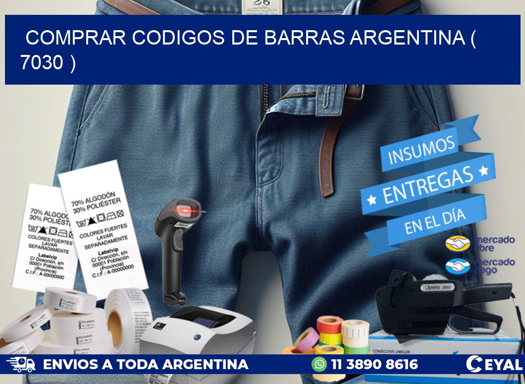 comprar codigos de barras argentina ( 7030 )