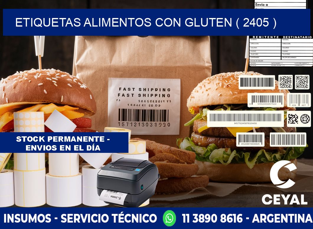 etiquetas alimentos con gluten ( 2405 )