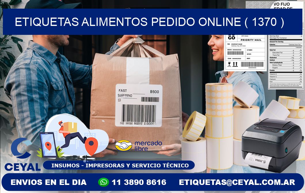 etiquetas alimentos pedido online ( 1370 )