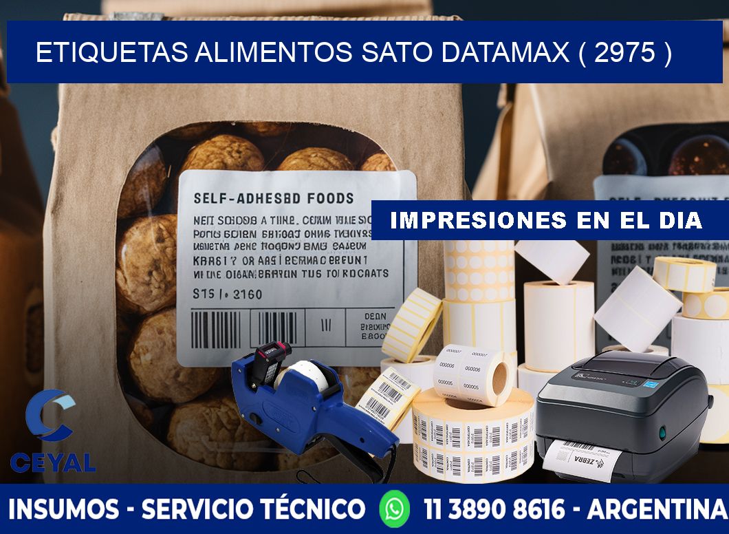 etiquetas alimentos sato datamax ( 2975 )