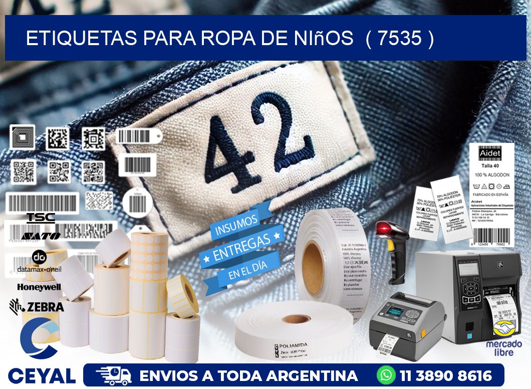 etiquetas para ropa de niños  ( 7535 )
