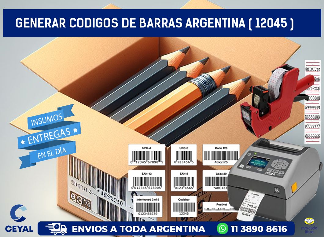 generar codigos de barras argentina ( 12045 )