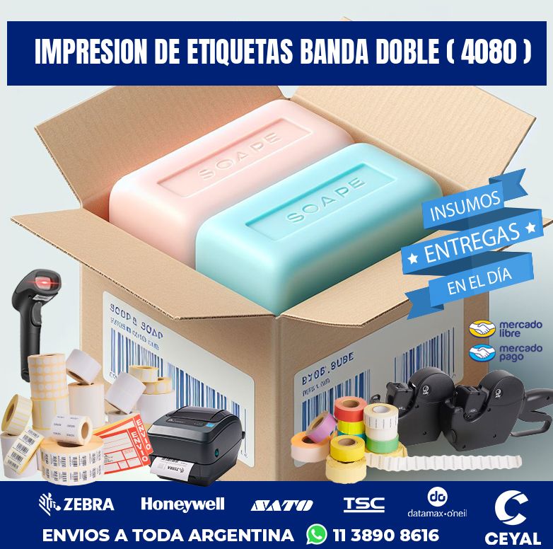 impresion de etiquetas banda doble ( 4080 )