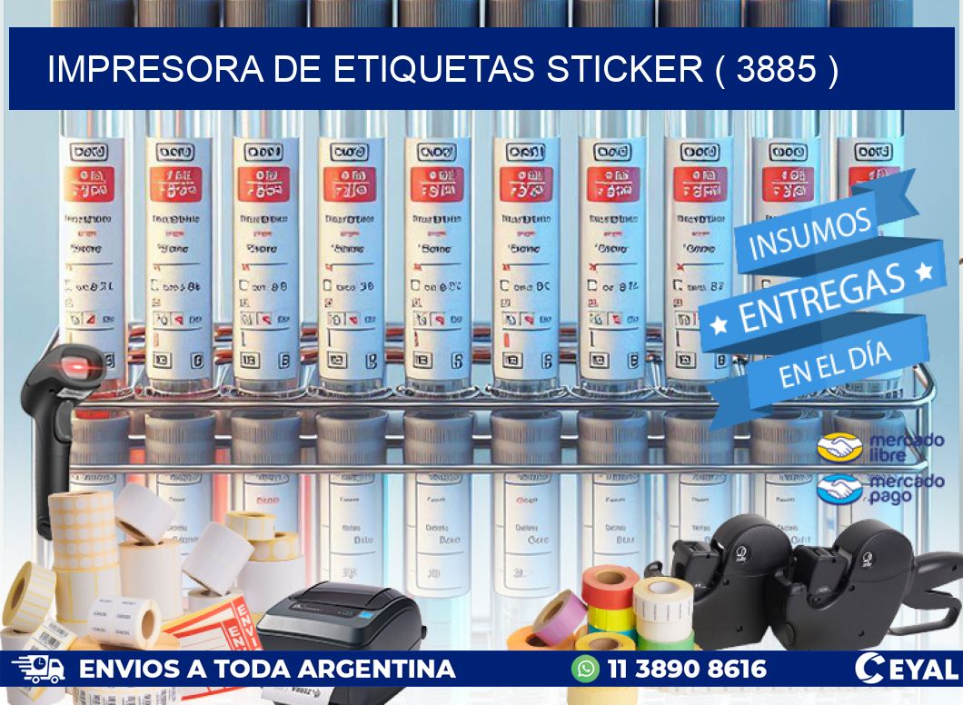 impresora de etiquetas sticker ( 3885 )