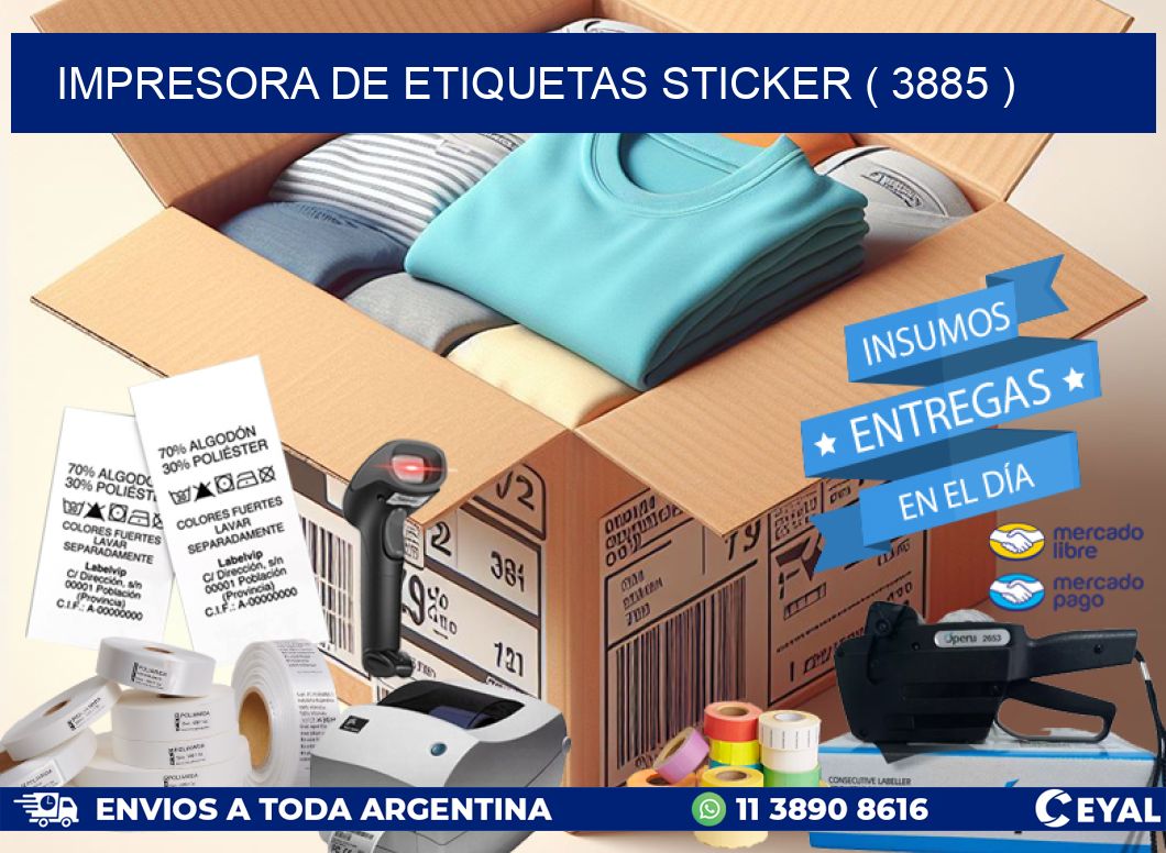 impresora de etiquetas sticker ( 3885 )