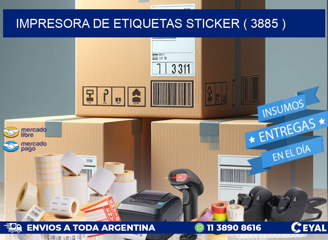 impresora de etiquetas sticker ( 3885 )