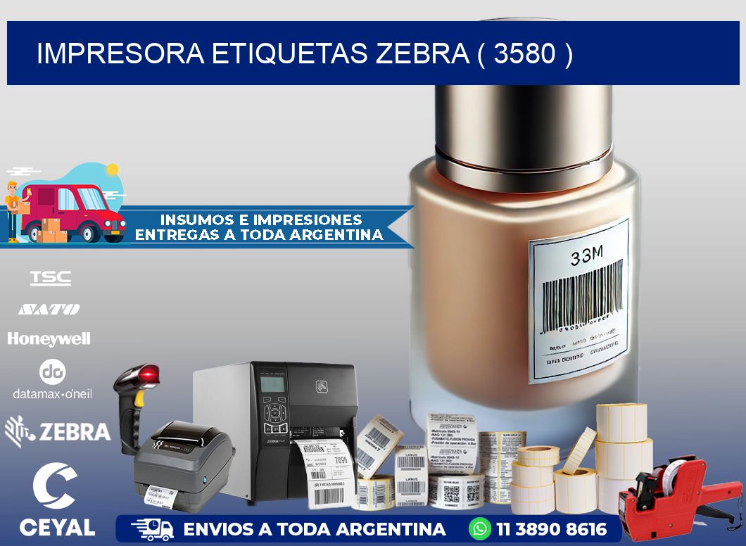 impresora etiquetas zebra ( 3580 )