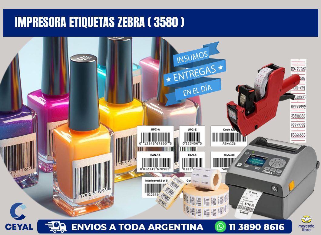 impresora etiquetas zebra ( 3580 )