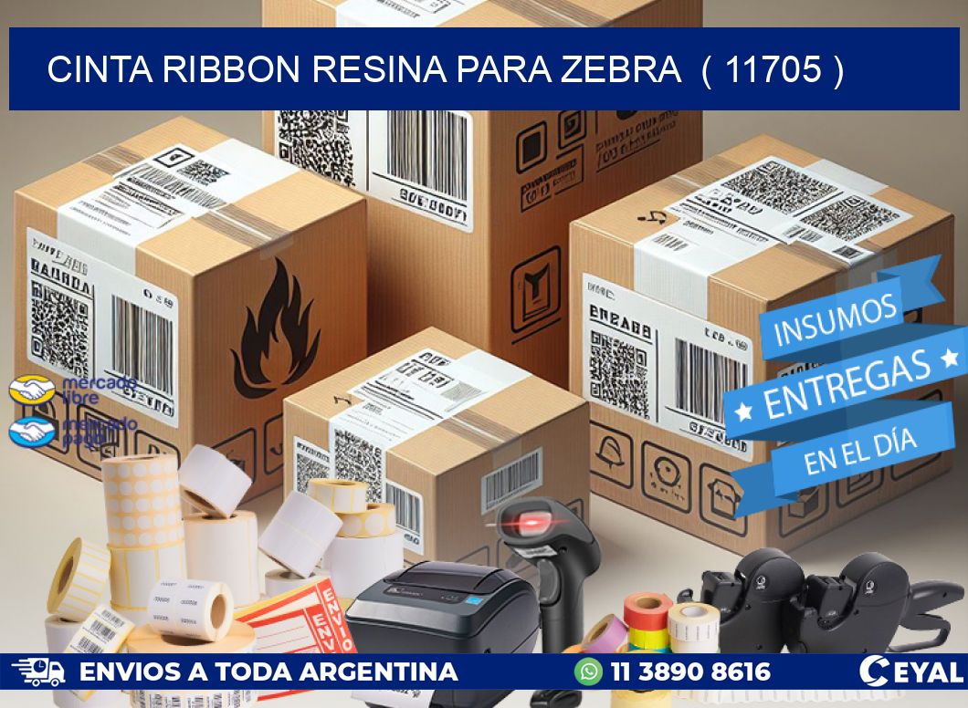 CINTA RIBBON RESINA PARA ZEBRA  ( 11705 )
