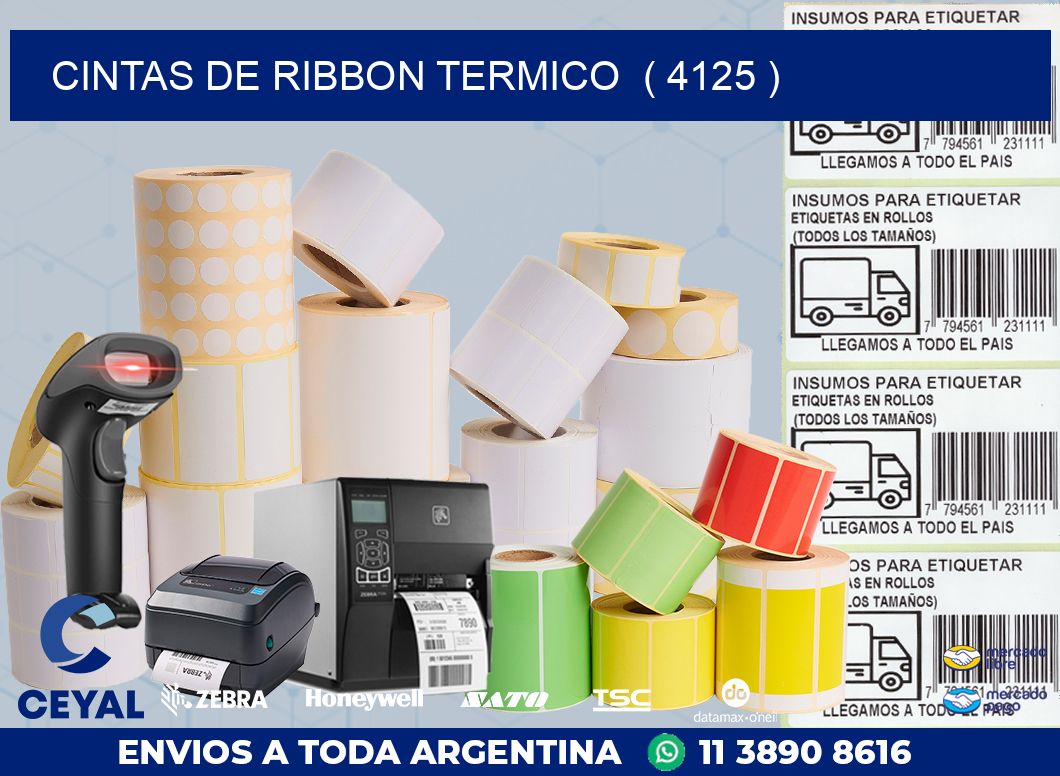 CINTAS DE RIBBON TERMICO  ( 4125 )