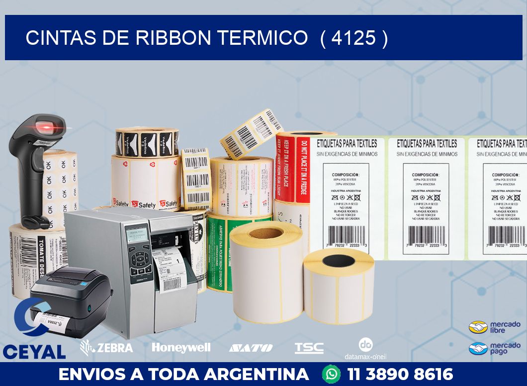 CINTAS DE RIBBON TERMICO  ( 4125 )