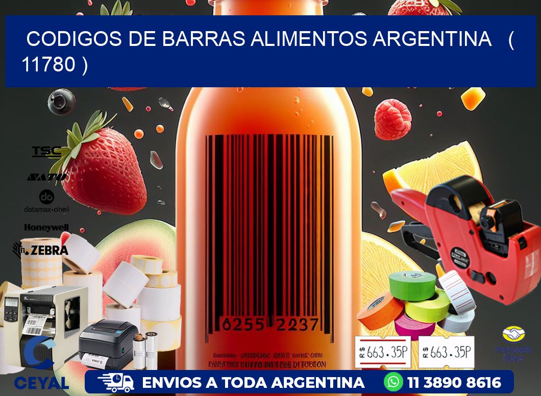 CODIGOS DE BARRAS ALIMENTOS ARGENTINA   ( 11780 )