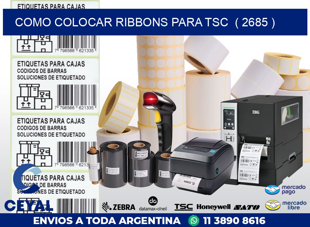 COMO COLOCAR RIBBONS PARA TSC  ( 2685 )