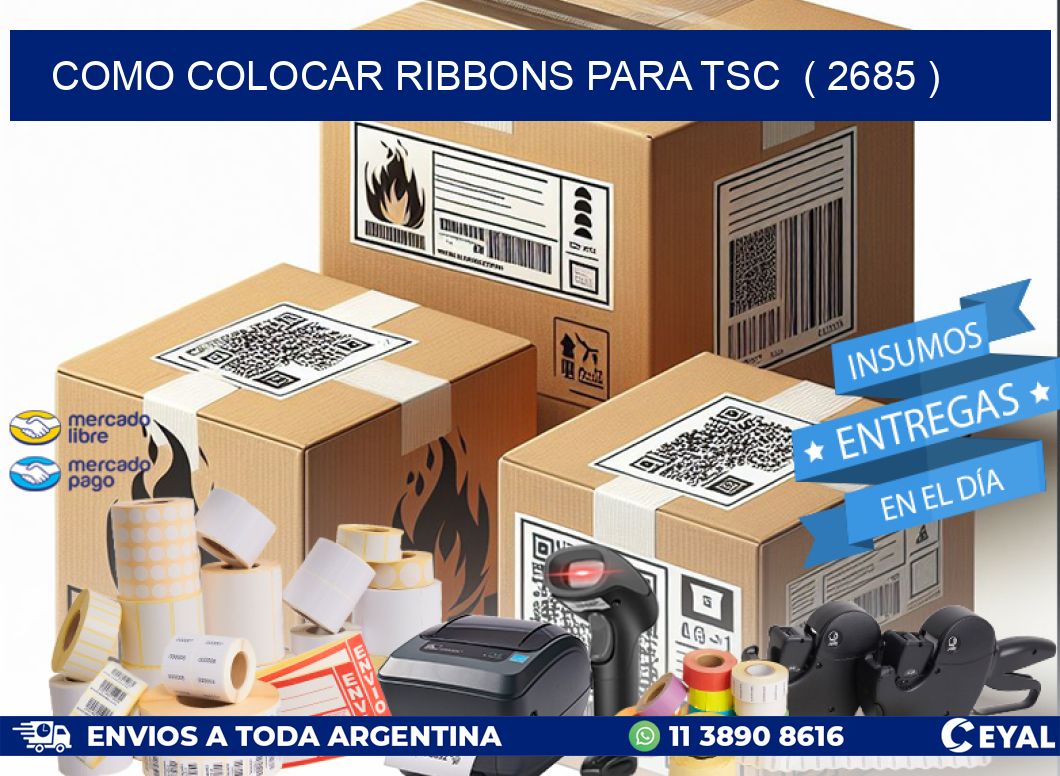 COMO COLOCAR RIBBONS PARA TSC  ( 2685 )