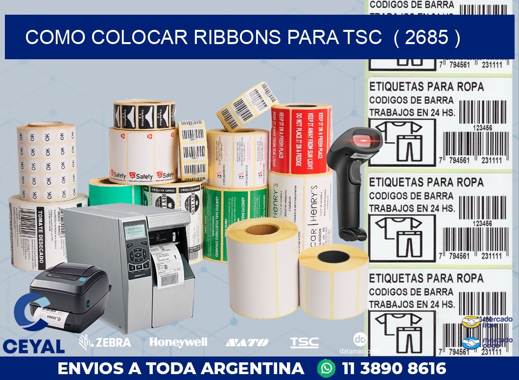 COMO COLOCAR RIBBONS PARA TSC  ( 2685 )