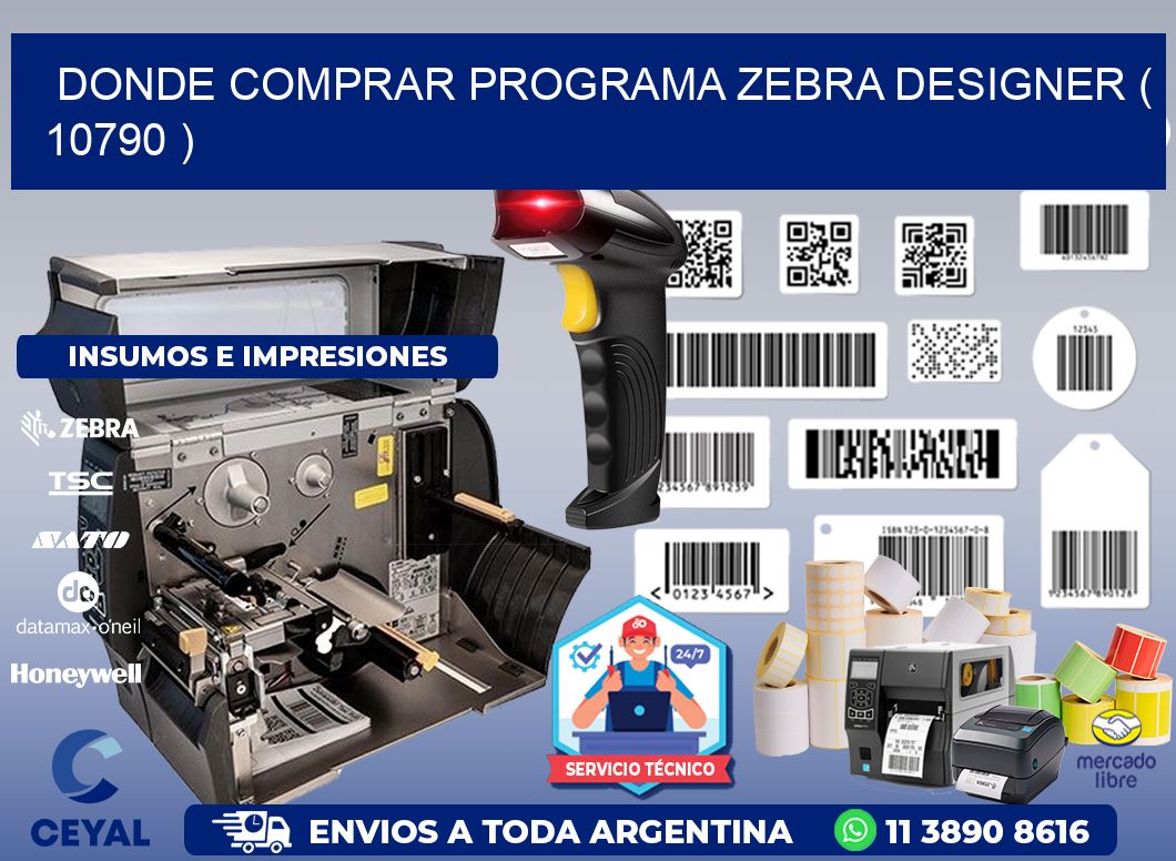 DONDE COMPRAR PROGRAMA ZEBRA DESIGNER ( 10790 )