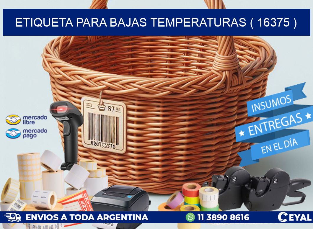 ETIQUETA PARA BAJAS TEMPERATURAS ( 16375 )