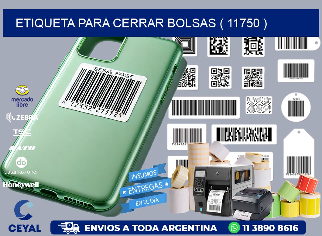 ETIQUETA PARA CERRAR BOLSAS ( 11750 )