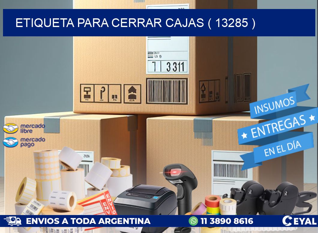 ETIQUETA PARA CERRAR CAJAS ( 13285 )