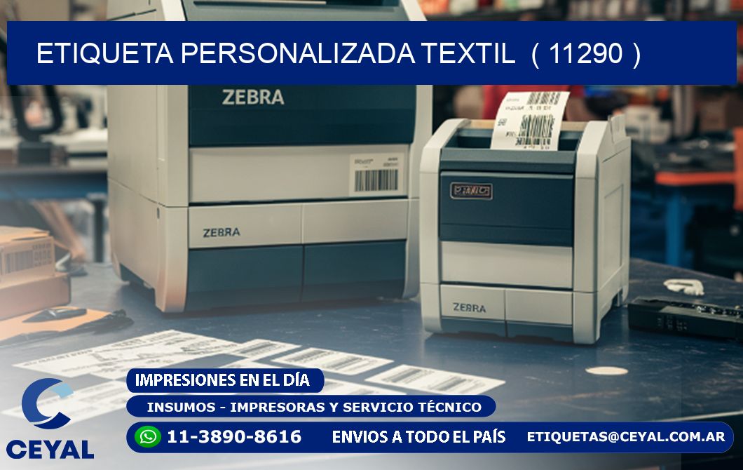 ETIQUETA PERSONALIZADA TEXTIL  ( 11290 )