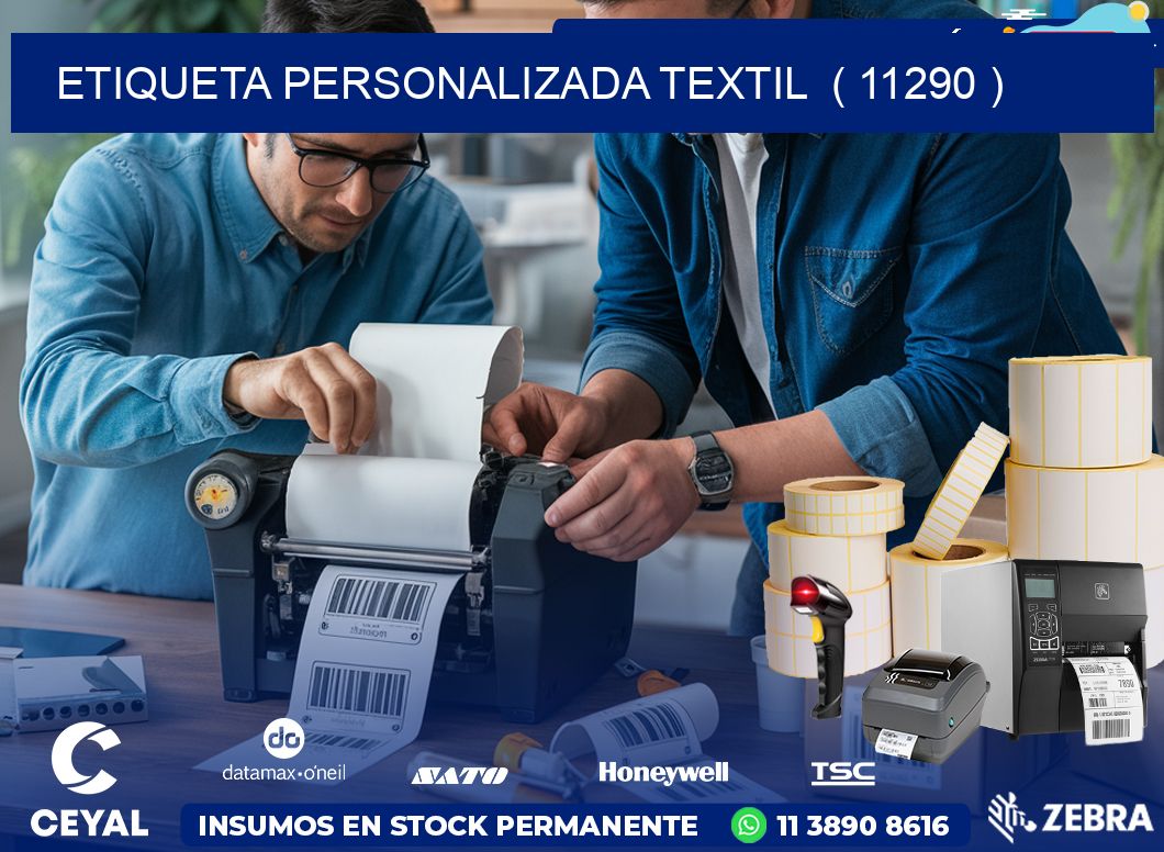 ETIQUETA PERSONALIZADA TEXTIL  ( 11290 )