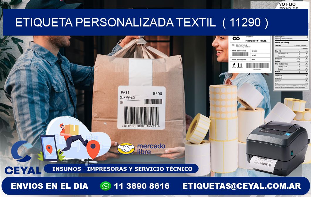 ETIQUETA PERSONALIZADA TEXTIL  ( 11290 )