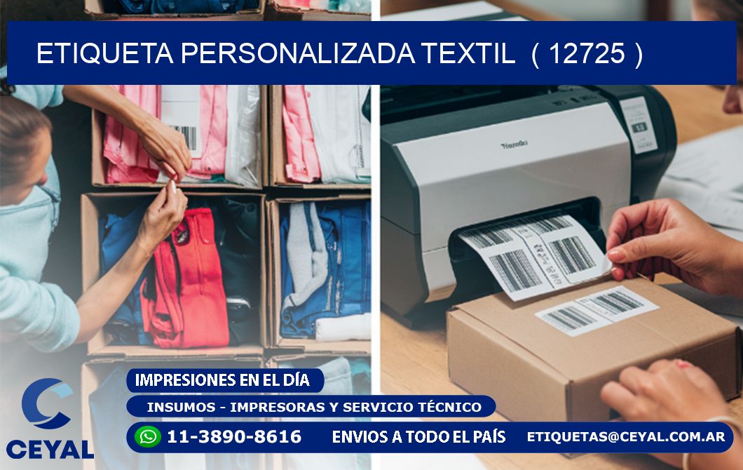 ETIQUETA PERSONALIZADA TEXTIL  ( 12725 )