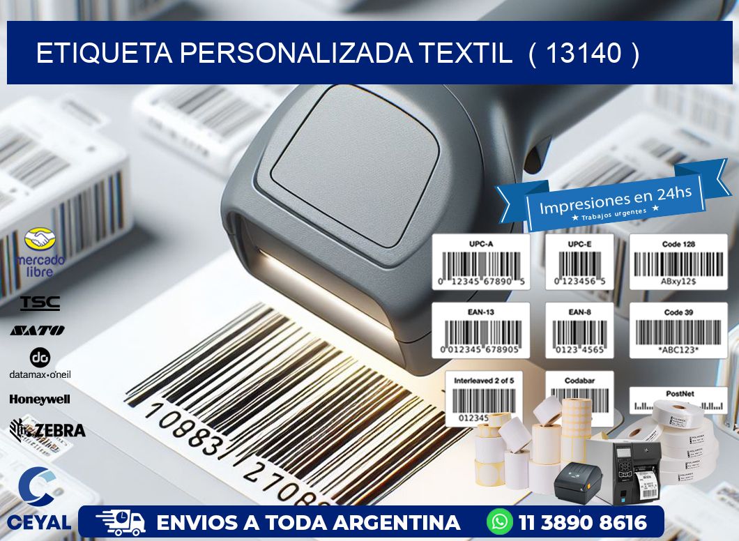 ETIQUETA PERSONALIZADA TEXTIL  ( 13140 )