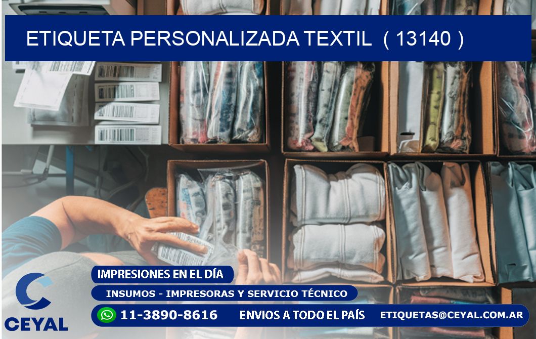 ETIQUETA PERSONALIZADA TEXTIL  ( 13140 )