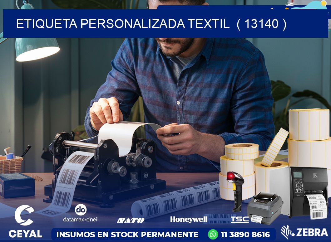 ETIQUETA PERSONALIZADA TEXTIL  ( 13140 )