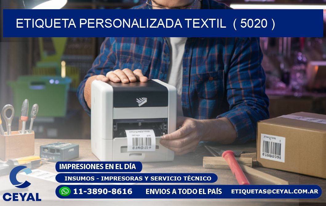 ETIQUETA PERSONALIZADA TEXTIL  ( 5020 )