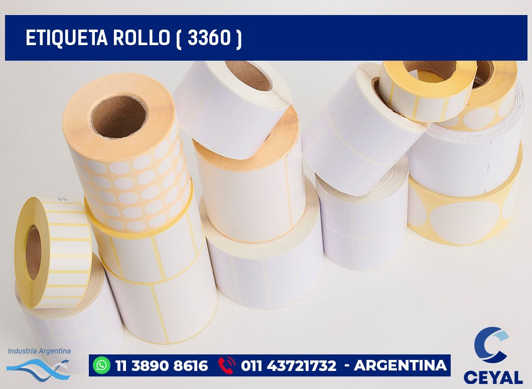 ETIQUETA ROLLO ( 3360 )