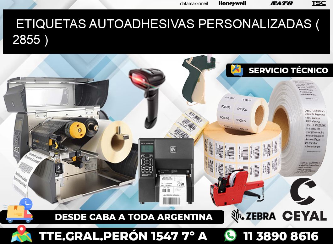 ETIQUETAS AUTOADHESIVAS PERSONALIZADAS ( 2855 )