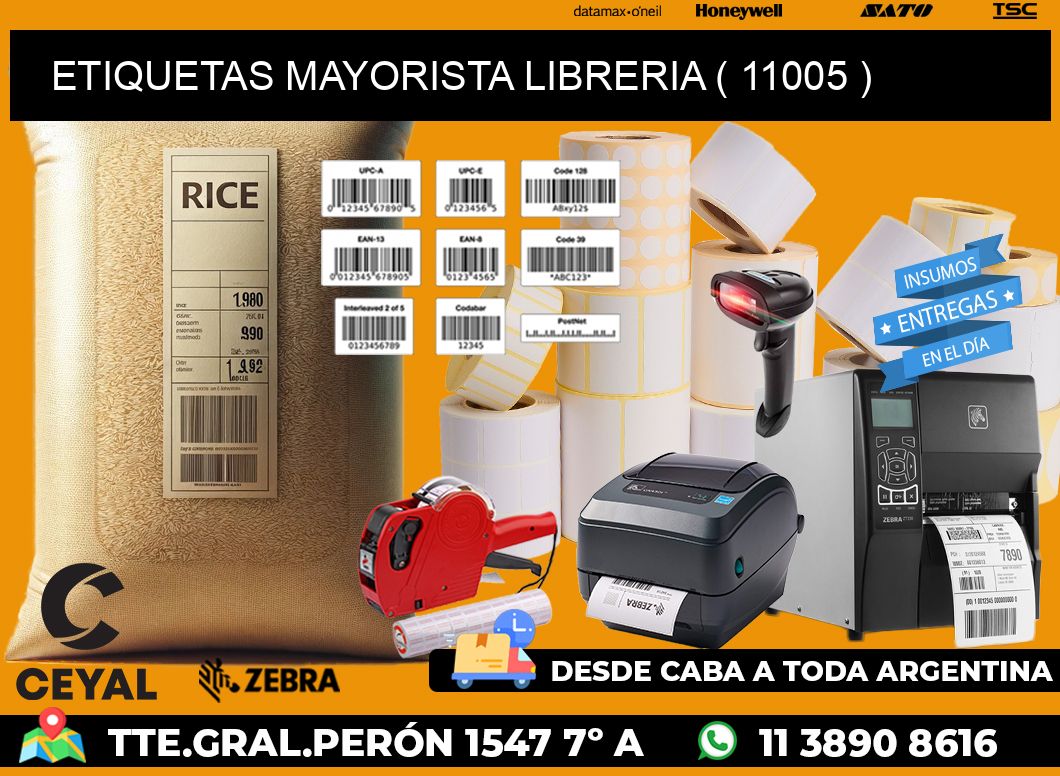 ETIQUETAS MAYORISTA LIBRERIA ( 11005 )